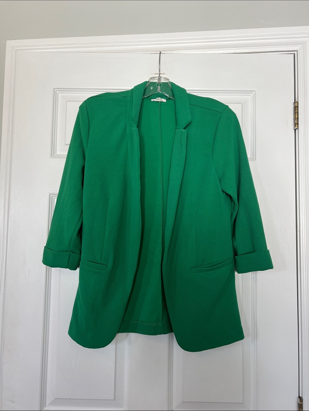 Maurices Emerald Green Open-Front Blazer